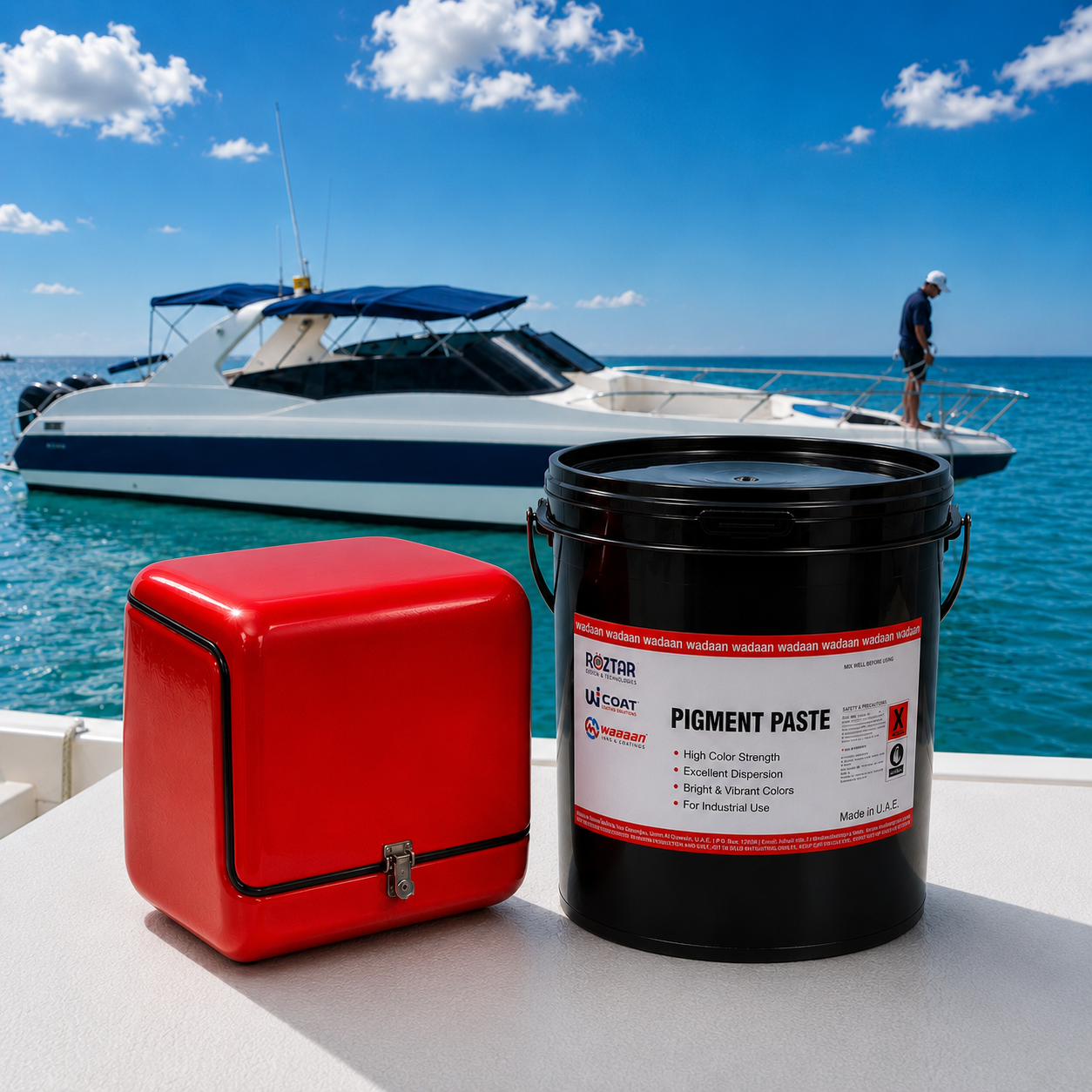 Pigment paste for fibreglass