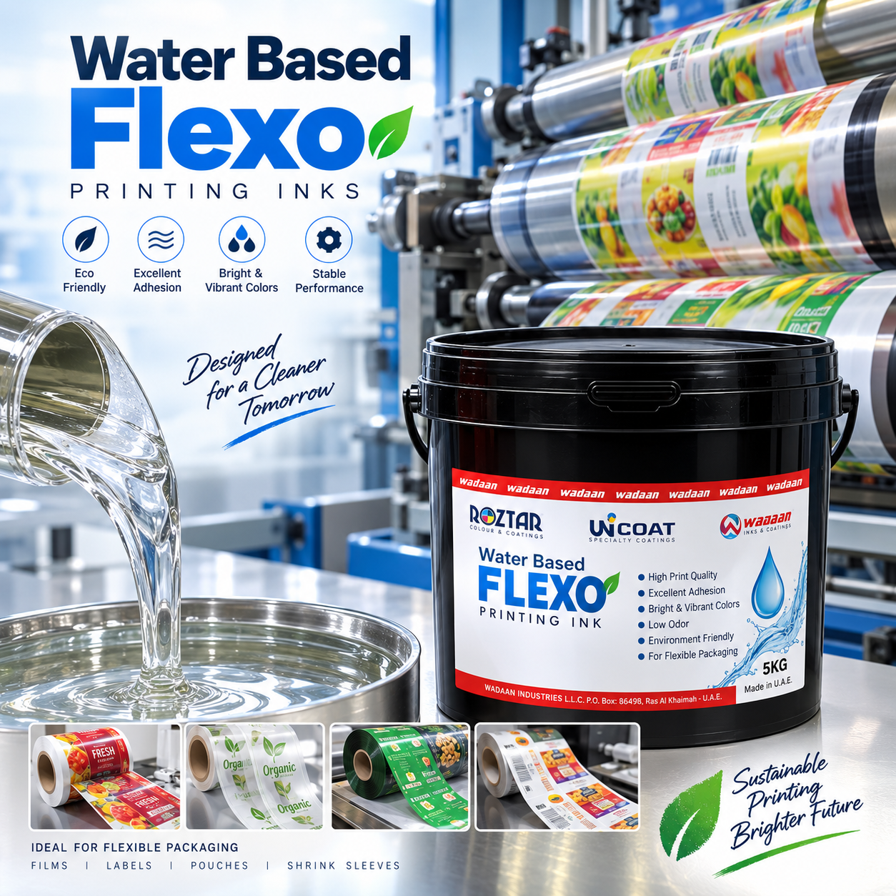 Roztar Water Based Flexo Inks